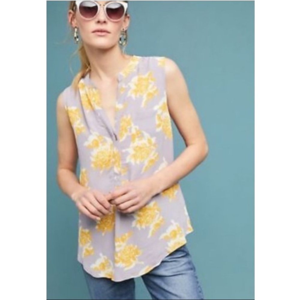 EUC Silverton Sleeveless Buttondown